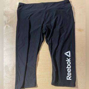 Reebok Black Workout Capris 2X (NH)